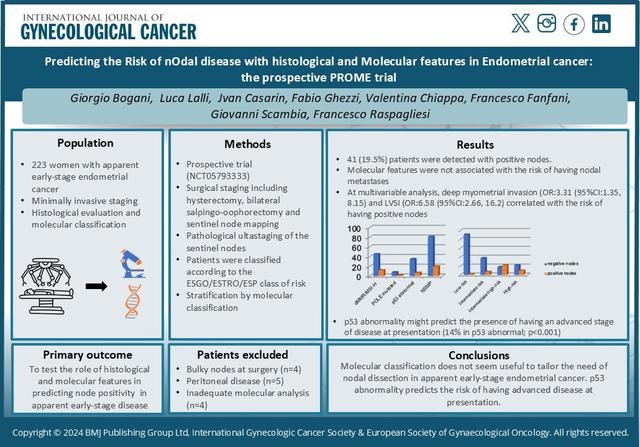 Visual Abstract: Predicting the Risk of nOdal disease with histological and Molecular features in Endometrial cancer: the prospective PROME trial